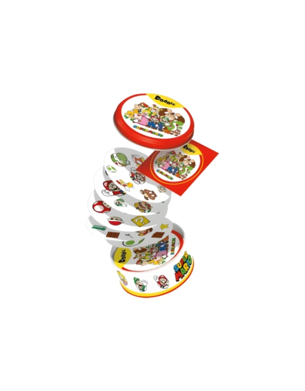 Juego Dobble edición Super Mario contenido.