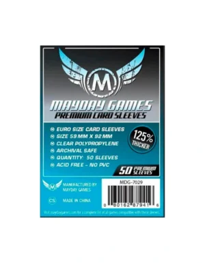 funda euro celeste premium 59x92mm 50 unidades