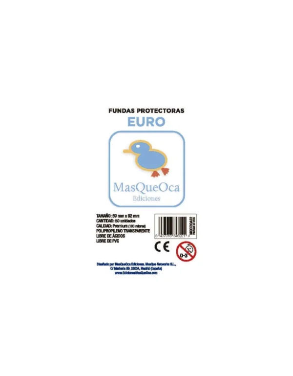 funda mqo euro celeste 59x92mm 50 unidades