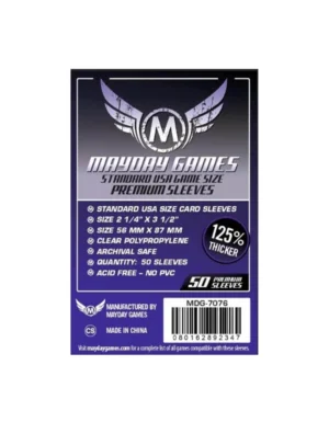 funda standard usa morada premium 56x87mm 50 unidades