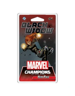 Expansión Marvel Champions Black Widow con cartas de heroína y habilidades espía