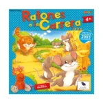 Juego de mesa Ratones a la Carrera con tablero colorido y figuras de ratones