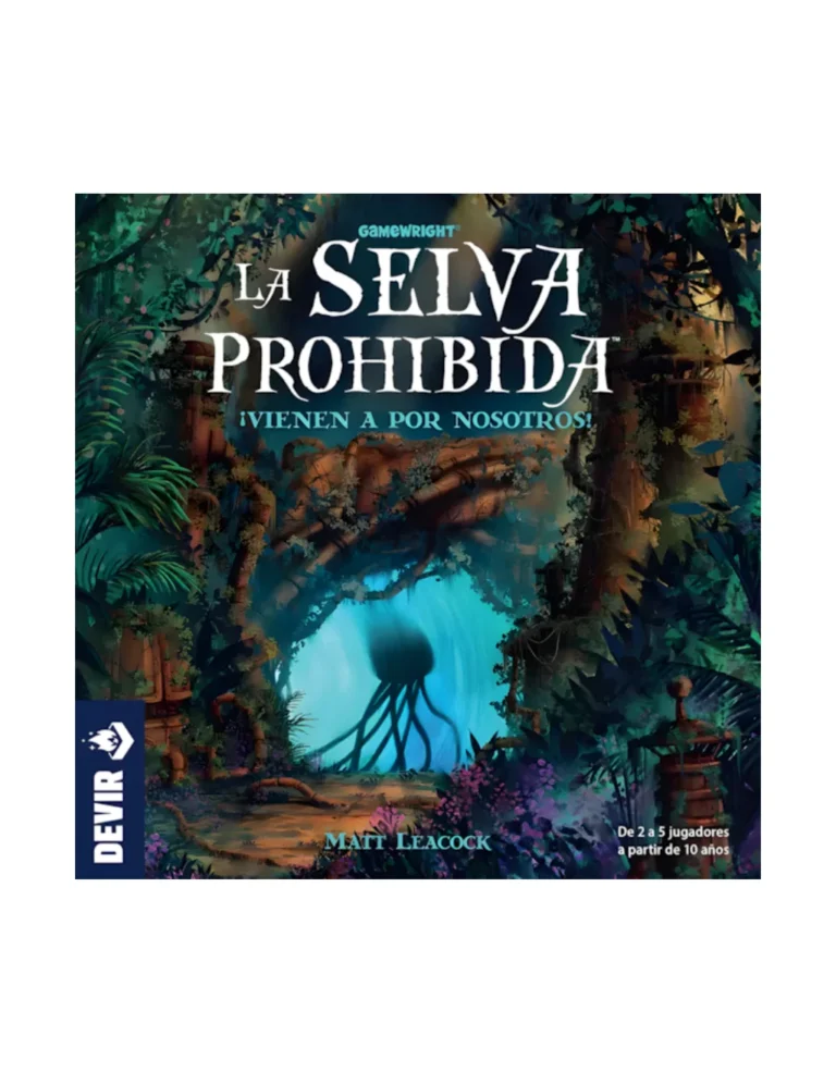Caja del juego de mesa Selva Prohibida en español
