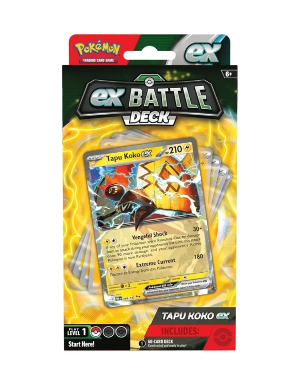 CARTAS DE POKEMON TCG TAPU KOKO EX BATTLE DECKS