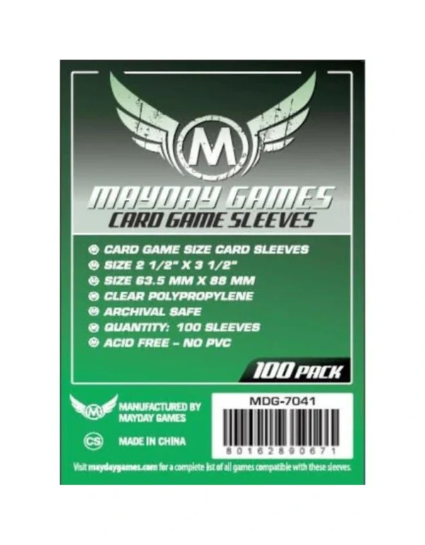 FUNDA CARD GAME VERDE STD 63,5X88MM 100UNDS